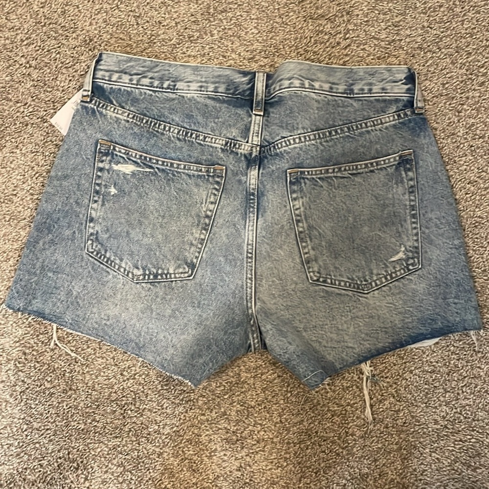 Gap low stride Distressed Blue Denim Shorts size 10/30 Regular - Picture 4 of 7